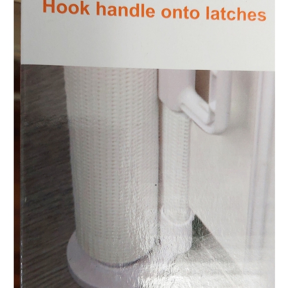 Retractable Baby Gates 33" X 55" for Stairs, Pets White Mesh Expandable … - Picture 11 of 14